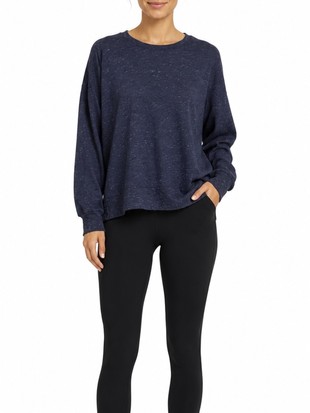 Tek Gear Ultra Soft Fleece Navy Blue Crewneck Sweatshirt Size XL